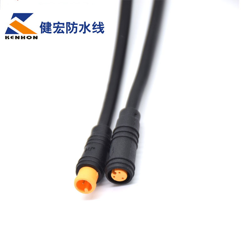 m6 三芯防水連接器線(xiàn) 電動(dòng)自行車(chē)公母對(duì)接插頭